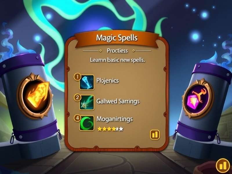 Moga Magicians - Beginner's Guide Moga Magicians beginner guide showing a new player learning basic magic spells