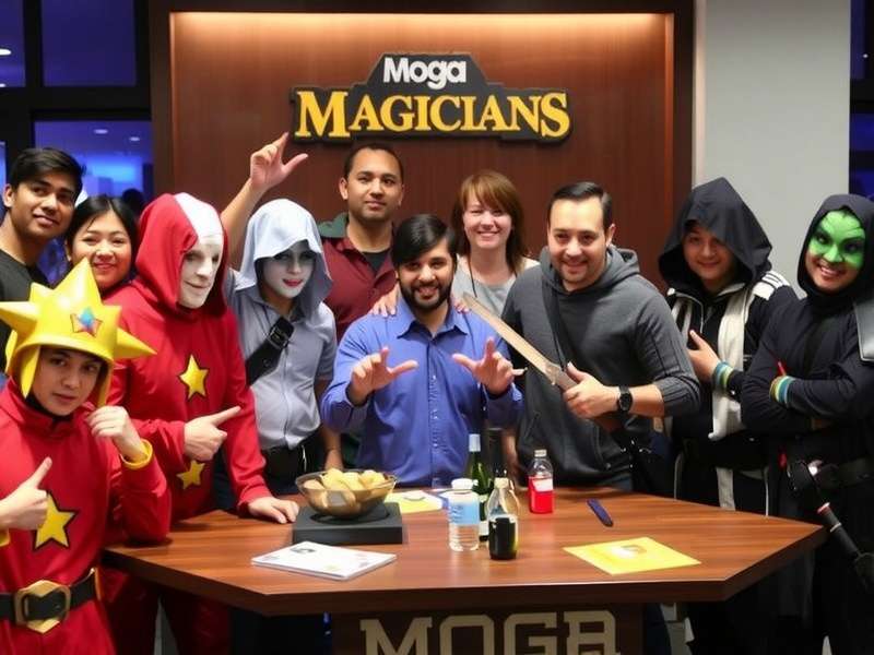 Moga Magicians - Community Meetup Moga Magicians community meetup in Bangalore with players dressed as game characters